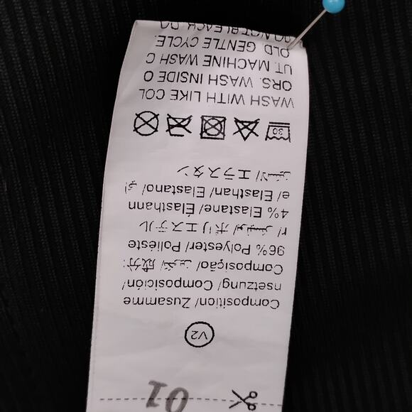 Shein Ribbed Full Zipper Hoodie with Drawstring Size Small Fitted Lightweight - Picture 9 of 10